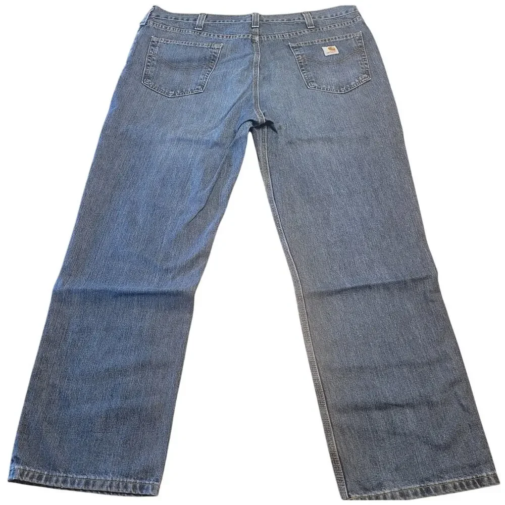 Carhartt Holter Jeans Mens 40x30 Dark Wash Relaxed Fit Straight Leg 101483-968